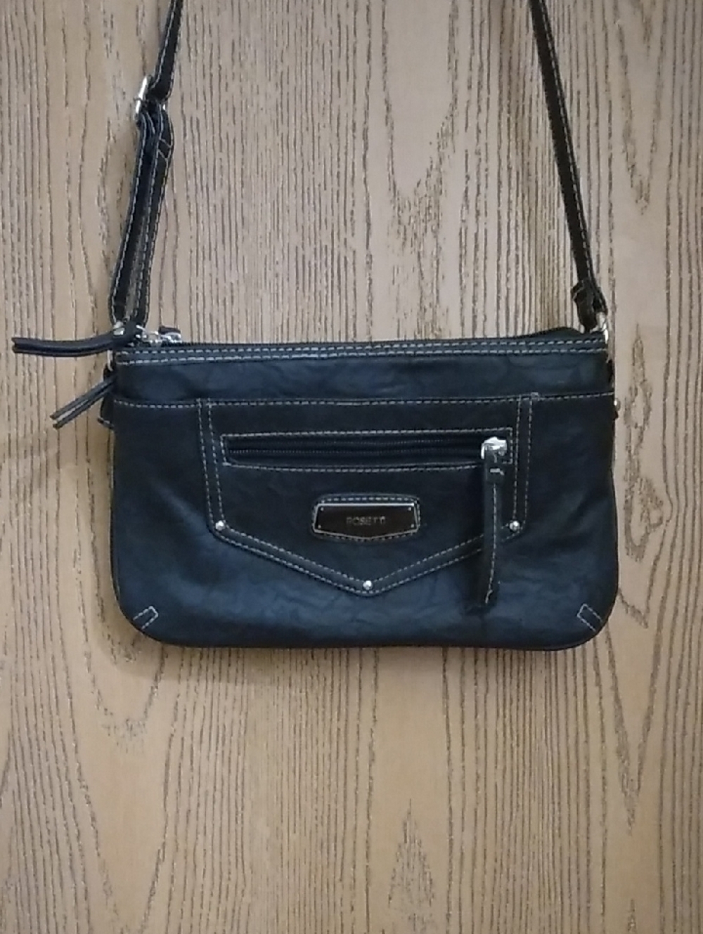 Rosetti Black Crossbody Shoulder Organizer Bag